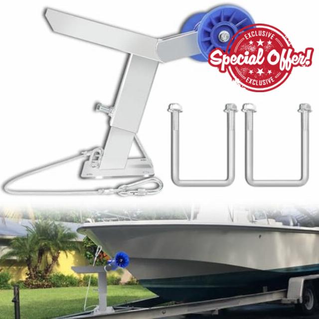 Boat Trailer Winch Post with Roller