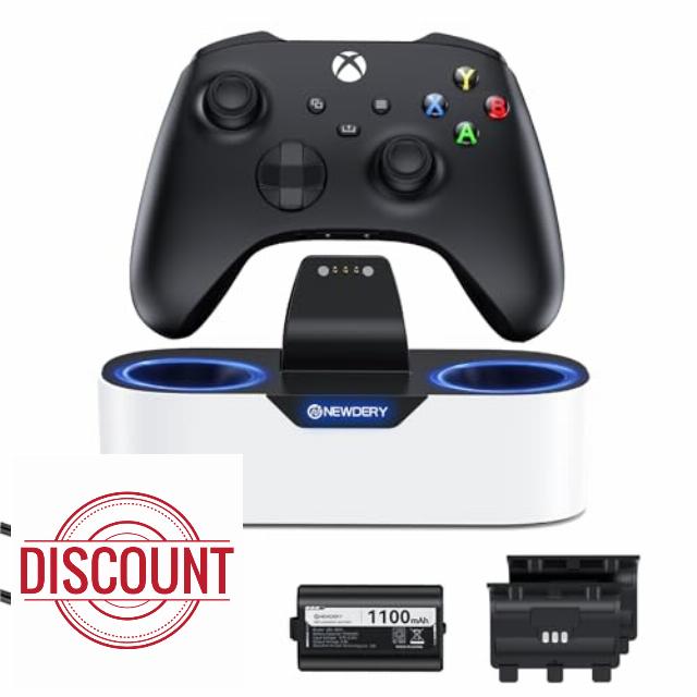 NEWDERY Solo Charger Station for Xbox Wireless Controllers
