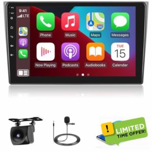 2+64G Car Radio for Mazda CX-9 CX9 CX 9 2006-2015 - Wireless Carplay & Android Auto - 9 Inch Android 13 Stereo with WiFi/EQ/GPS + AHD Rear View Camera