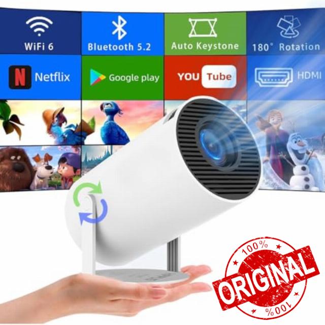 Smart Mini Projector with Android 11