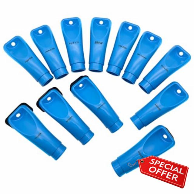 ZKTOOL12PC Intake Valve Carbon Cleaning Walnut Blasting Adapter for Hyundai