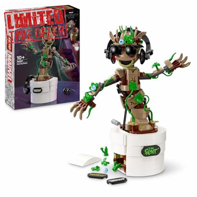 LEGO Marvel Dancing Groot Buildable Animated Toy Action Figure