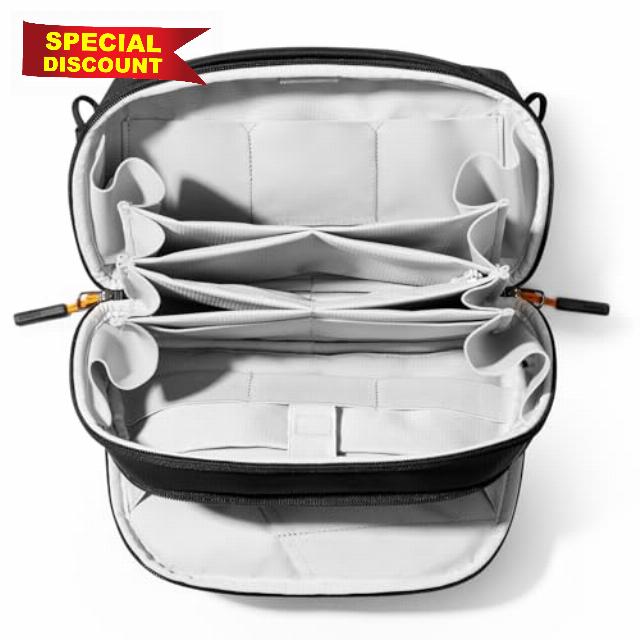 Inateck 180° Open Cable Organiser Bag Electronics Accessories Travel Bag Gadgets Organizer Travel Case