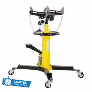 1 Yellow Transmission Jack - Hydraulic Telescoping Lift