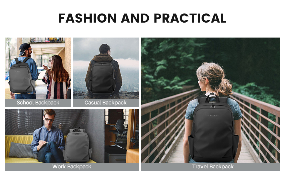 Laptop Business Backpack School Travel Notebook Computer Rucksack Casual Daypack Work Bag waterproof