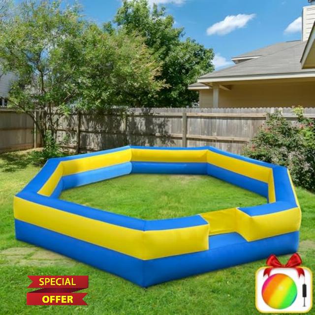 17FT Gaga Ball Pit Inflatable Gaga Ball Pit Portable with Blower for Indoor Outdoor School Family Activities Sport Games for Kids and Adult