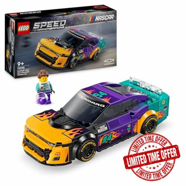 LEGO Speed Champions NASCAR Next Gen Chevrolet Camaro ZL1 Race Car Toy