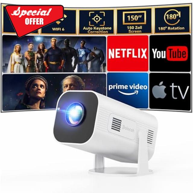 Mini Projector with WiFi and Bluetooth