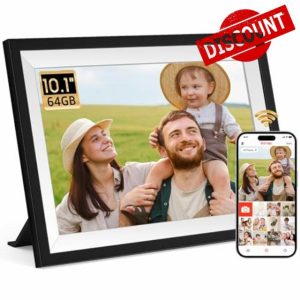 Frameo Digital Picture Frame 10.1 Inch Smart WiFi Digital Photo Frame with 64GB Memory