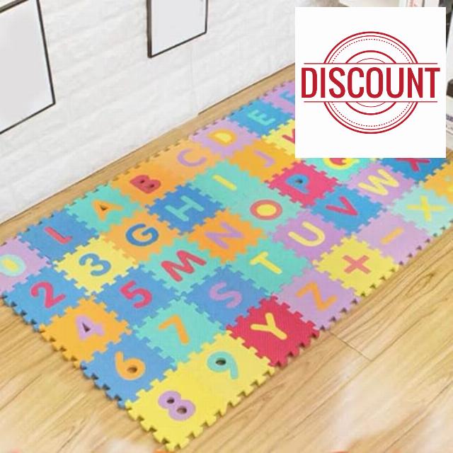 Baby Products Baby Mat for Floor 36 Tiles 12"x12" PE Foam Mats for Kids Interlocking Foam Puzzles Alphabet and Numbers Mat for Play & Exercise Foam Play Mat for Babies and Toddlers