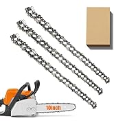 3 Pack Chainsaw Chain for 12 Inch (30cm) Bar, 3/8
