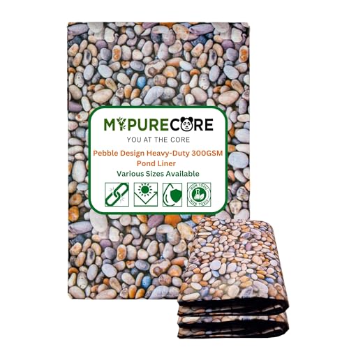 4m x 6m - Premium HDPE Liner with Pebble Design for Ponds