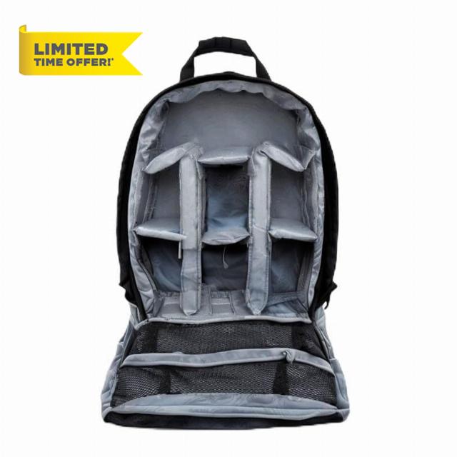 BRAVECOW Camera Bag Dslr Backpack Waterproof Shockproof Camping Bag Small Travel Rucksack Nylon Bag Photographer Accessories