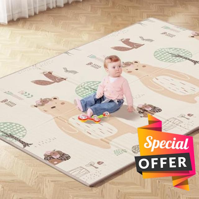 Glostravier Foldable Large Baby Play Mat