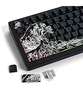 LQXQ Pudding Keycaps PBT, keyboard 100 percent 130 Keys, Shine Through Keycaps, Custom Keyboard K...