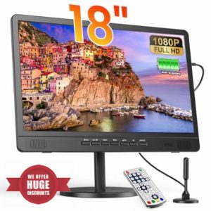 Desobry 18 Inch Portable TV with Digital ATSC Tuner