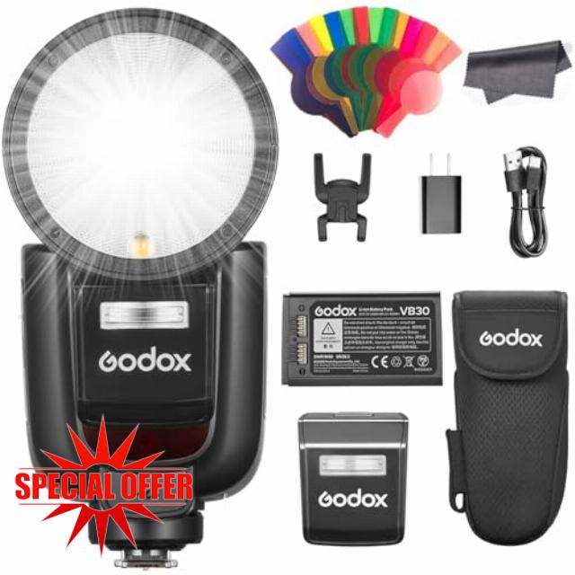 GODOX V1 Pro N V1Pro-N Round Head Flash Speedlite for Nikon