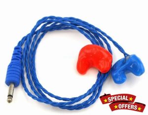 Rugged Radios Mono Semi Custom Molded Ear Bud Speakers with 1/8' Plug for Racing Radios