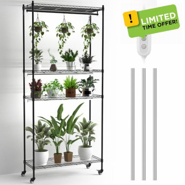 Plant Stand with Grow Light