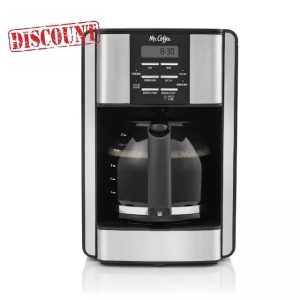 Mrs. Coffee 12-Cup Programable Coffee Maker with Cleaning Setting