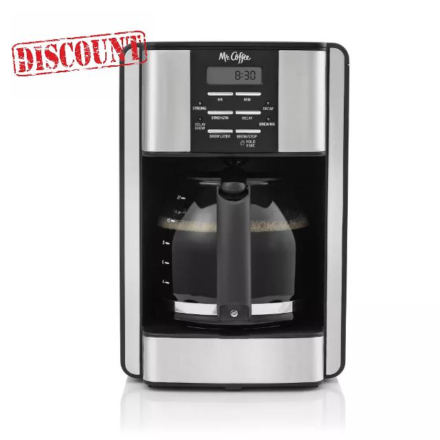 Mrs. Coffee 12-Cup Programable Coffee Maker with Cleaning Setting