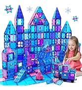 Magnetic Building Blocks Kid Boy Girl Toys Age 3-4 Stronger Magnetic Tiles 3D Princess Castle Toy...