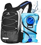 Zounich Hydration Backpack, Breathable Running Backpack with 3L Water Bladder, Large Capacity Hik...
