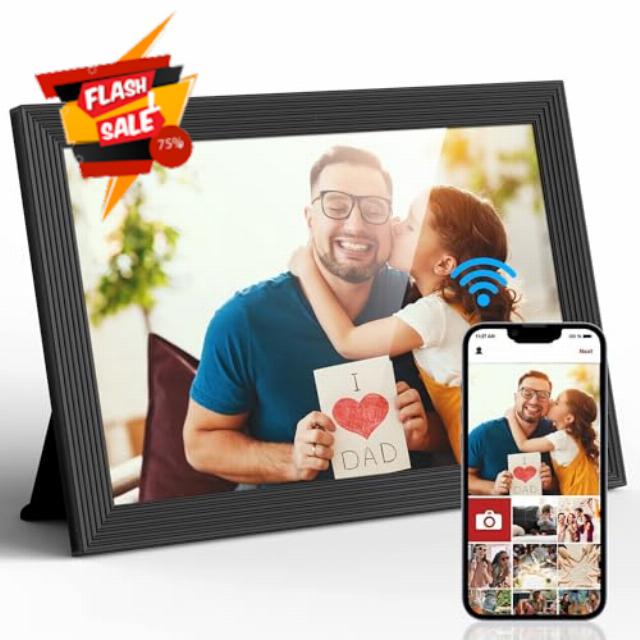 Digital Photo-Frame 10.1 Inch HD IPS Digital Picture Frame WIFI with TouchScreen & 32 GB Storage