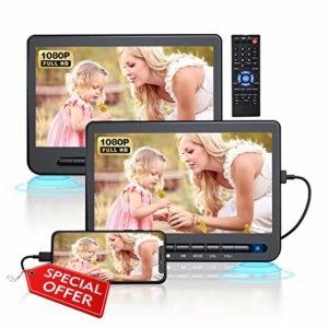 DESOBRY 10.5" Portable DVD Player for Car