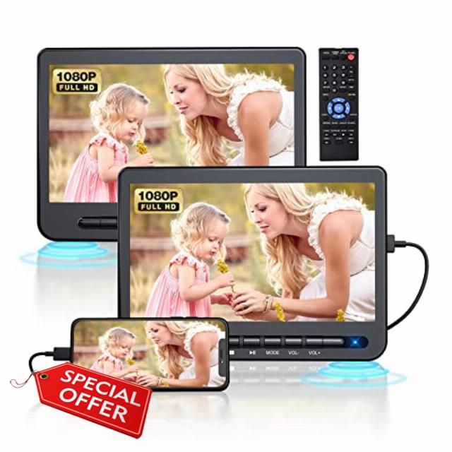 DESOBRY 10.5" Portable DVD Player for Car
