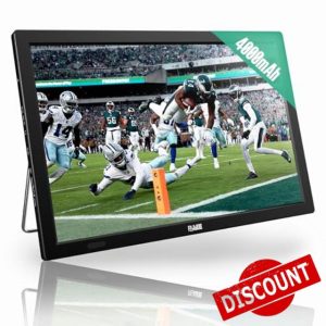 15.6" Portable TV with Antenna，Battery Powered TV with 4000mAh Small TV with ATSC Tuner，Portable TV for Camping