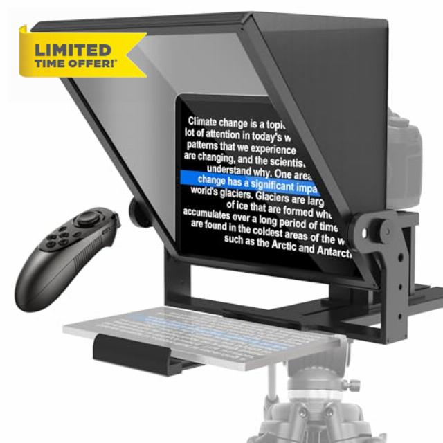 20-inch HD Wide-Angle teleprompter