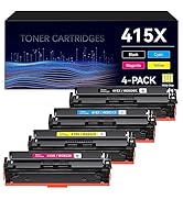 Hanink 415X 415A With Chip High Yield Compatible for HP 415X W2030X Toner Cartridge Multipack Rep...