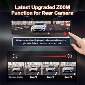 2160P UHD Smart Rearview Mirror Camera for Cars & Trucks