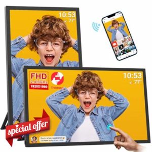 64GB 21.5inch FRAMEO Digital Photo Frame with 1920x1080 FHD IPS LCD Touch Screen