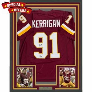 Framed Facsimile Autographed Ryan Kerrigan 35x39 Washington Red Reprint Laser Auto Football Jersey