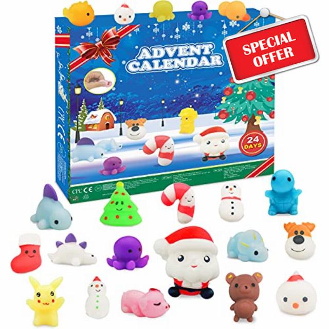 Advent Calendar 2024 24 Days Christmas Mochi Gummis Countdown Including Santa Claus