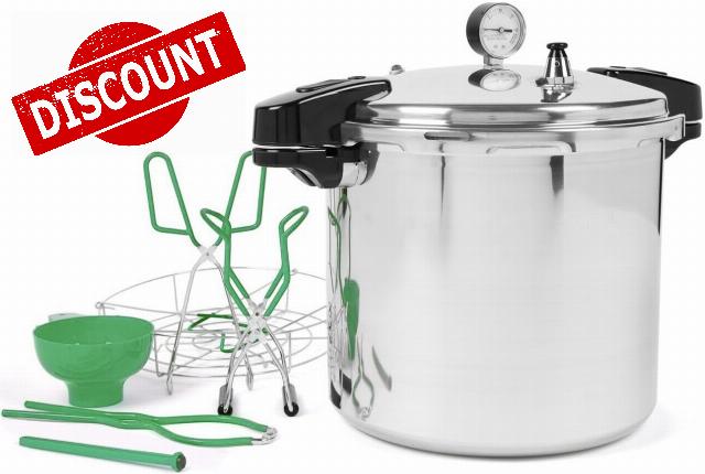 24qt Pressure Canner and Cooker Kit | Complete 7pc Canning Supplies Starter Set | Induction Pot
