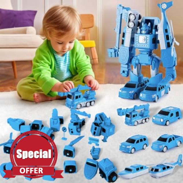 26PCS Magnetic Transforming Engineering Car Assembled Toy