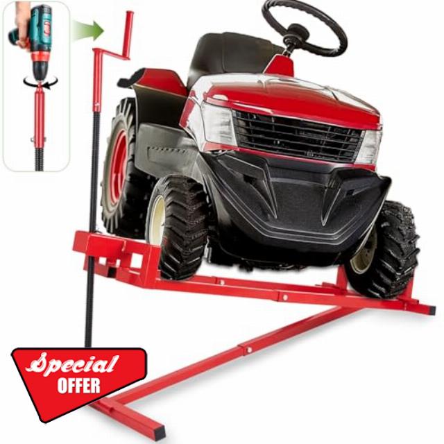 Lawn Mower Lift Jack - Telescopic Maintenance Lawn Mower Jack for Garden Tractors & Riding Lawn Mowers