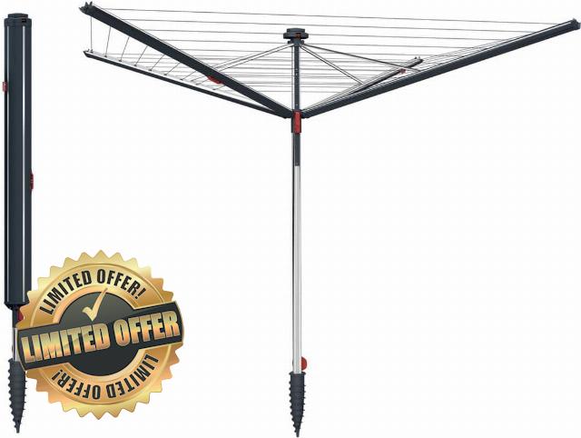 Vileda Sun-Rise Compact Outdoor Rotary Clothes Dryer