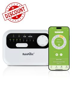 RAINPOINT 8 Zone Smart Sprinkler Controller - Local Weather-Based WiFi Sprinkler System