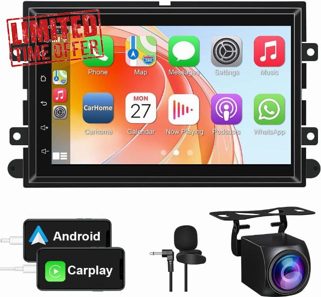 Android 12 Car Stereo for Ford F150/F250/F350 2004-2014 2G RAM+32G ROM