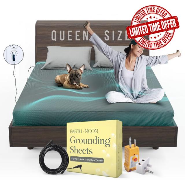 Earth and Moon Grounding Sheets Queen Size 60x80x15