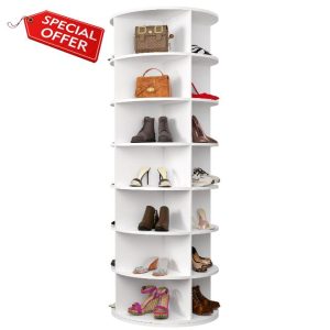Hestiasko Rotating Shoe Rack