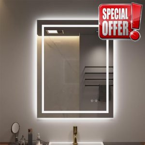 LED Bathroom Mirror with Front Light and Backlit