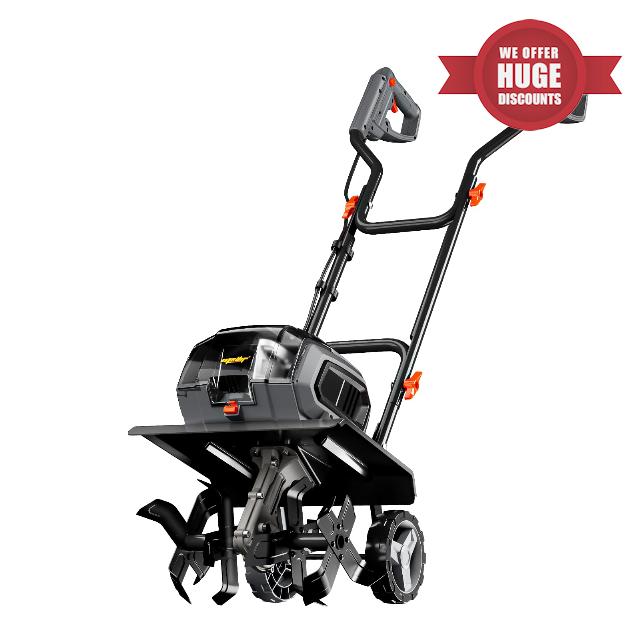 Mellif Cordless Garden Tiller/Cultivator 14.2in Width for Dewalt 20V Max Battery (Tool Bare