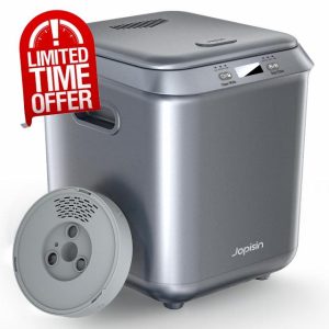 Electric Kitchen Composter for Indoor: 2.5L Large Capacity Odorless Smart Compost Bin with Detachable Carbon Filter