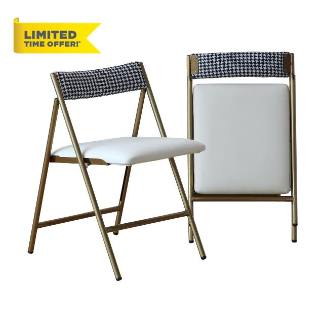 Folding Dining Chairs Set of 2