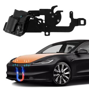 Power Frunk Soft Closing Lock for Tesla Front Trunk Auto Close Electric Suction Cover Automatic Lock Closer Compatible with Tesla (2024 Tesla Model 3 Soft Close Frunk)
